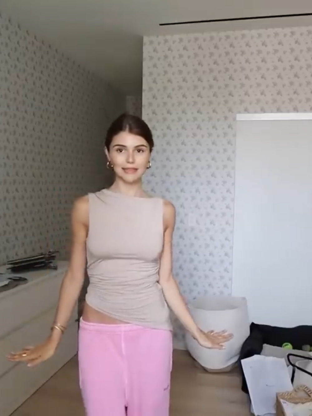 Kookai alannah tee in buttercream